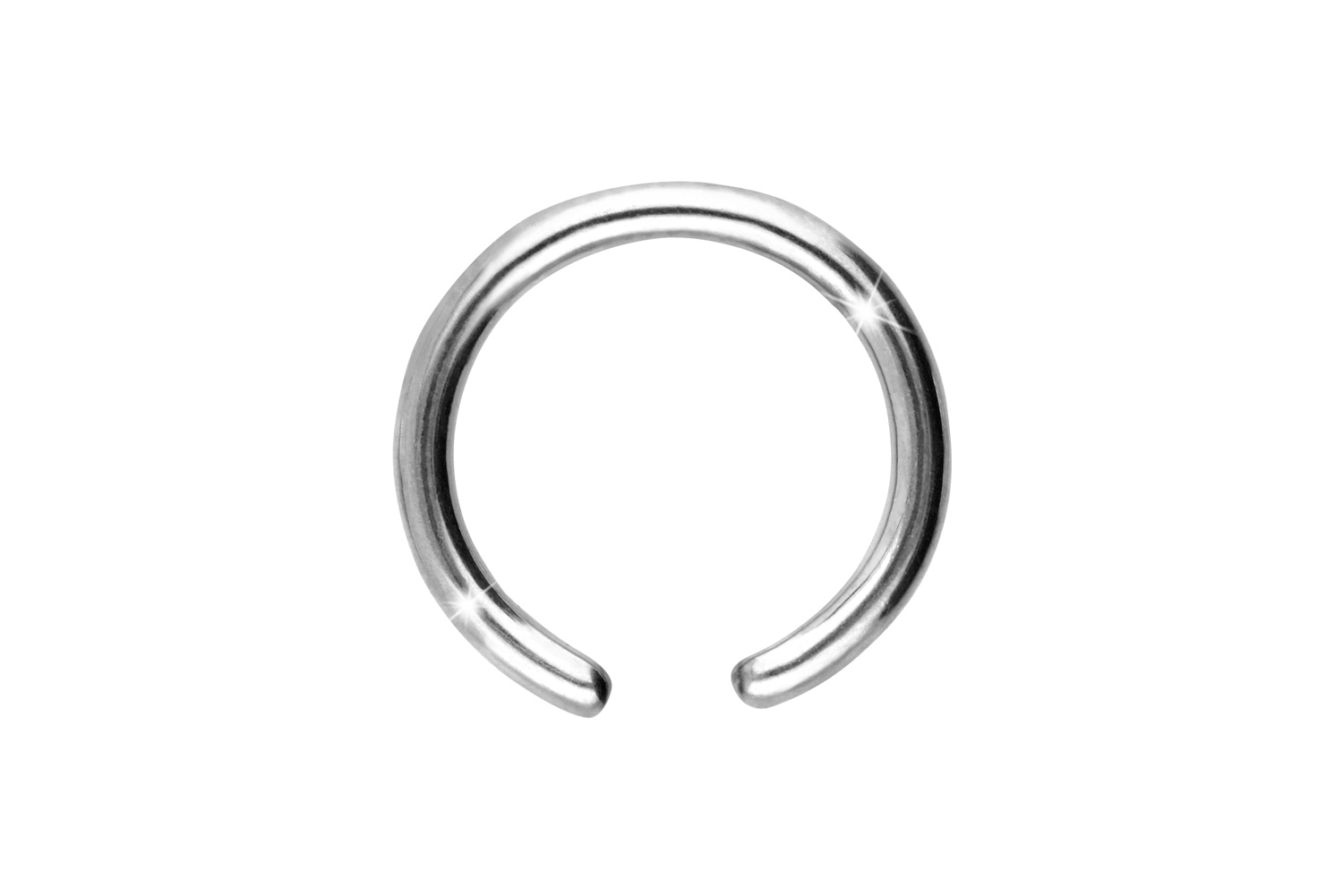 Titan Klemmkugelring Piercing ohne Kugel